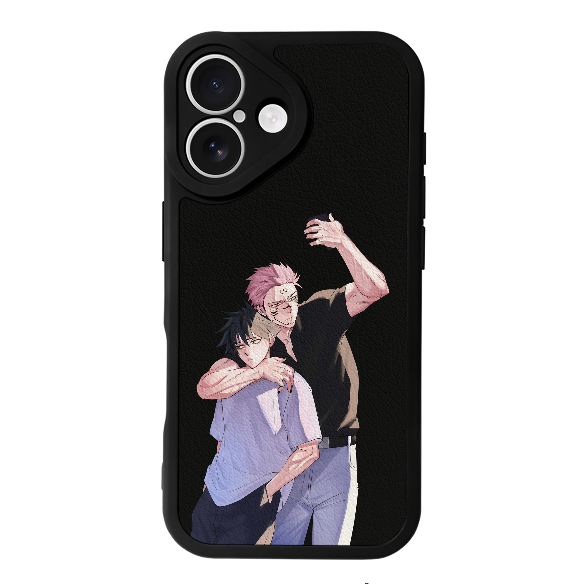 （画像用） 呪術廻戦 Jujutsu Kaisen 【iPhone 16シリーズ対応】シリコンスマホケース（レザー調） 材質：シリコン